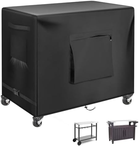 Kovshuiwe Outdoor Bar Cart Cover for 48 Inch BBQ Food Prep Table by Kovshuiwe