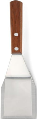Homi styles Cookie/Brownie Spatula Small Metal Spatula With Merbau Wooden Handle | Heavy Duty Stainless Steel Flipper With Beveled Edges | Small Spatula Portable Cooking Turner Mini 2.5-Inch Blade by Homistyles