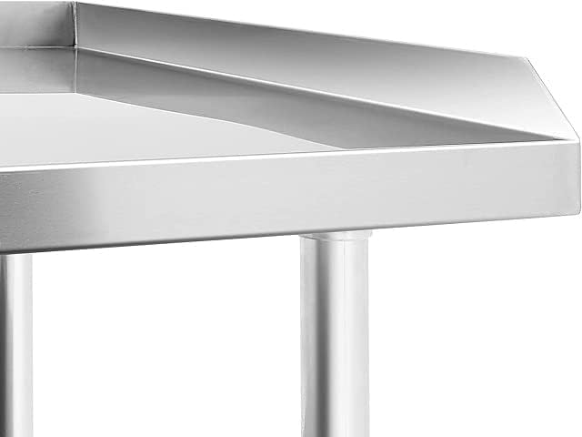 96" x 30" Stainless Steel Equipment Stand with Undershelf NSF - Image 6