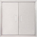 CO-Z Outdoor Kitchen Doors, 24" W x 24" H Weatherproof Built in 304 Stainless Steel Double Access Doors for Outside Kitchen Commercial BBQ Island Grilling Barbeque Oven Grill Storage Cabinet Door by CO-Z