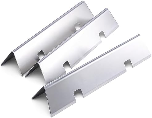 Uniflasy 7635 15.3 inch Flavorizer Bars for Weber Spirit I&II 200 Series, Spirit E210 S210 E220 S220 Gas Grills with Front Control Knobs, Weber GS4 Grill Parts, 16GA Stainless Steel Grill Heat Plates by Uniflasy