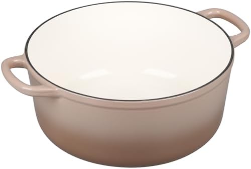 EDGING CASTING Enameled Dutch Ovens Cast Iron Dutch Oven Pot with Lid for Bread Baking, Cook, Dual Handle, 7 Quart, Mocha - Image 6