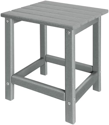 GARDENSTAR Outdoor Side Tables Adirondack, HDPE Small Table for Patio,Outside End Table for Porch, Deck, Pool, Weather Resistant/Easy Maintenance by GARDENSTAR