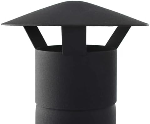 Outdoor Pizza Oven Charcoal Fired with 2 Fireclay Stones, Portable Backyard Pizza Maker with Built-in Thermometer, Steel Construction, Black - Image 6