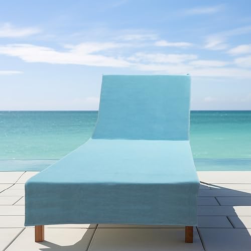 COTTON CRAFT Pool Lounge Chair Cover - 2 Pack - Blue - Image 5