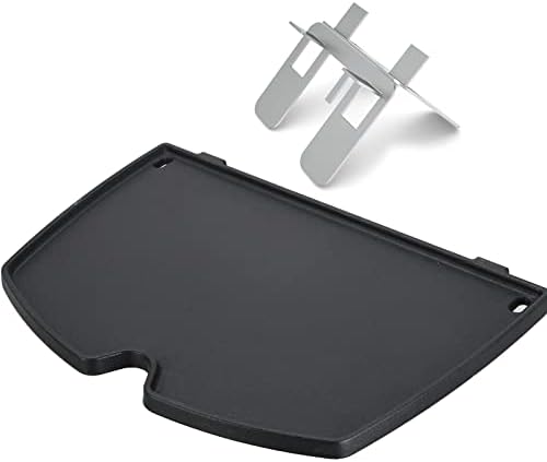 Cast Iron Griddle Accessories for Weber Q1200 Q1000 Q120 Q100 Gas Grill by Uniflasy