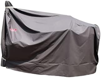 Heavy Duty Charcoal Grill Offset Smoker Cover, Outdoor Smokestack BBQ Cover, Special Fade and UV Resistant Material, Fits Brinkmann Trailmaster, Char-Broil, Dyna-Glo and More Brown by acoveritt