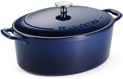 Tramontina Bestow Enameled Cast Iron 7-Qt Oval Dutch Oven Pot with Lid - Image 2