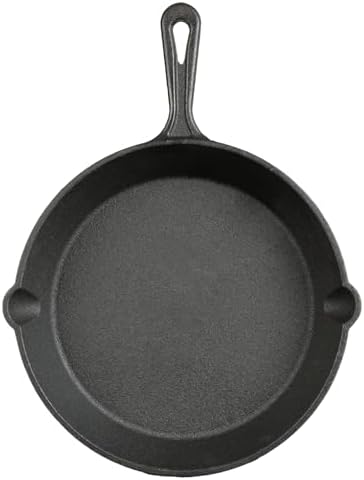 10.5 Inch Pre-Seasoned Cast Iron Skillet With Handle, Even Heat Distribution Frying Pan With Dual Pour Spouts, Multi-Use Cookware Compatible With Stovetop Grill Campfire For Home Outdoor Cooking - Image 4
