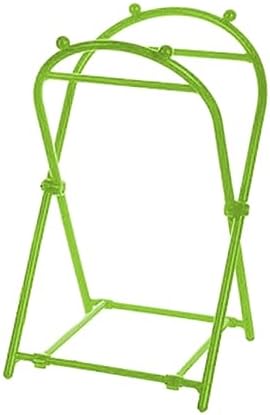 Trash Bag Holder Stand Hanging Trash Bag Rack Outdoor Portable Outside Garbage Bag Holder Frame for Laundry Garage Pantry Leaves Gardening, Green by Unknown
