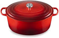 Le Creuset Enameled Cast Iron Oval Dutch Oven, 15.5 qt., Cerise/Crucible by Unknown