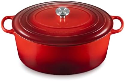 Le Creuset Enameled Cast Iron Oval Dutch Oven, 15.5 qt., Cerise/Crucible by Unknown