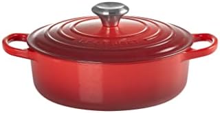 Le Creuset Enameled Cast Iron Round Wide Dutch Oven, 3.5 qt., Cerise - Image 5