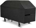 Griddle Cover, 36 Inch BBQ Gas Grill Cover with Hood for Blackstone Grill, Waterproof, Anti-Uv, Rip-Proof, Fade Resistant Material, Outdoor Griddle Cover with Hook-and-Loop Straps, Heavy Duty Black by VIBOOS