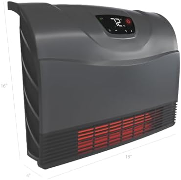 NEW Touch Screen - 1500 Watt ~ Infrared Space Heater ~ Wall Mounted ~ Wifi Enabled Grey with WIFI - Image 6