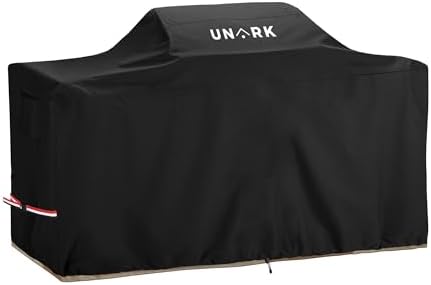 86 Inch Extra Large Grill Cover Kitchen Island Cover Large Island Grill Cover for Outdoor Grill Outdoor Kitchen Cover Heavy Duty Waterproof 86" L x 42" W x 48" H, Black by UNARK