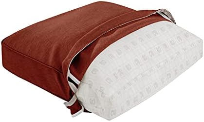 Classic Accessories Montlake FadeSafe Patio Lounge Chair/LoveSeat Back Cushion, 25 x 15 x 4 Inch, Heather Henna, Patio Furniture Cushions - Image 5