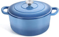 TeamFar 6QT Dutch Oven with Lid, Enameled Nonstick Cast Iron Dutch Oven by TeamFar