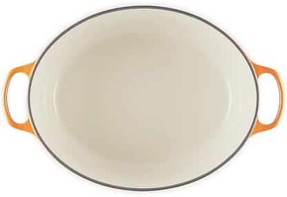 Le Creuset Enameled Cast Iron Oval Dutch Oven, 15.5 qt., Flamme Doree - Image 4