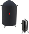 Outdoor Grill Cover Fits Cuisinart 18" Vertical Charcoal Smoker COS-118, Cover Geny Waterproof 600D Heavy Duty Round Smoker Grill Covers, 23" D x 40" H. by CoverGeny