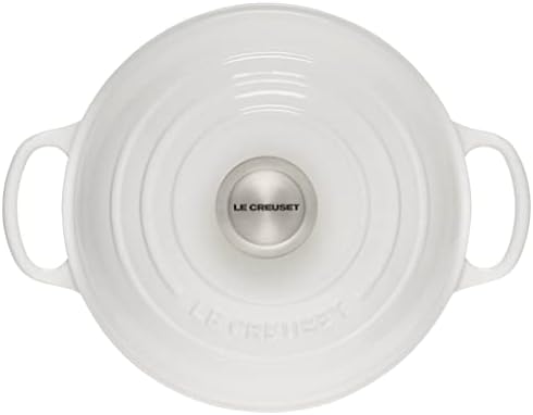 Le Creuset Enameled Cast Iron Round Bread Oven, 9.5 inch, White - Image 3
