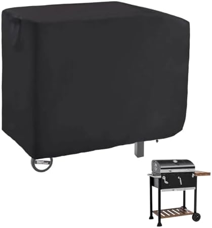 Charcoal Grill Cover for 24 in Royal Gourmet CD1824M Grill with Side Table by Guisong