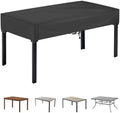 TOHONFOO Waterproof Rectangular Patio Table Cover, 75" x 40" x 6", Black by TOHONFOO
