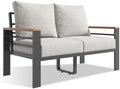 Aoxun Aluminum Patio Furniture Set 2 Seats, Grey by Aoxun