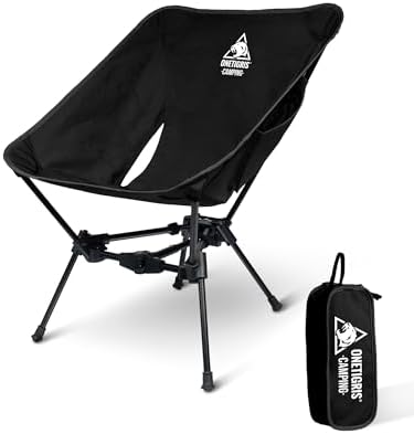 ONETIGRIS Tigerblade Camping Chair, Lightweight Folding Backpacking Hiking Chair, Compact Portable 330 lbs Capacity by OneTigris