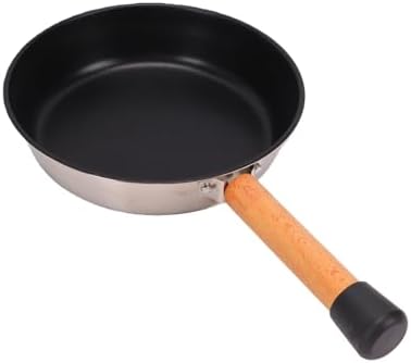 Outdoor Skillet Outdoor Frying Pan, Stainless Steel Camping Skillet Lightweight For Camping Cookware (CW-14 Wooden Handle Frying Pan) - Image 5