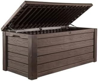 Keter Westwood 150 Gal Outdoor Storage Box for Patio and Pool Accessories by Unknown