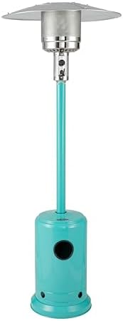 Fire Sense 61130 Patio Heater with Wheels, 48,000 BTU, Aqua Blue by FireSense
