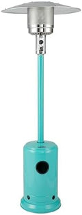 Fire Sense 61130 Patio Heater with Wheels, 48,000 BTU, Aqua Blue by FireSense