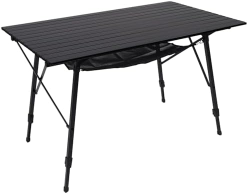 Portal Camping Table, Folding Aluminum Table with Carry Bag for Outdoor Use by PORTAL