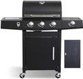 3-Burner Propane Gas Grill and Griddle Combo with Side Burner by Unknown