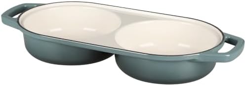 EDGING CASTING Enameled Cast Iron Double Bread Dutch Oven, Slateblue - Image 7