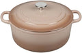 EDGING CASTING Enameled Cast Iron Dutch Oven Pot With Lid, 5.5 Quart, for Bread Baking, Cooking, Mocha by EDGINGCOOKWARE
