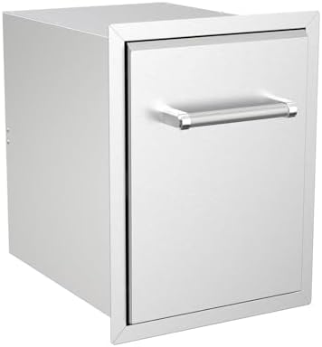 SPIRE Stainless Steel Built-in Roll-Out Trash Can, 10 Gallon Trash Bin, Perfect for Outdoor Island Kitchens, BBQs, Grilling & Cooking, 480-0002 - Image 3