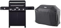 Monument Grills Denali Series, Denali 425 4-Burner Liquid Propane Gas Smart BBQ Grill Stainless Steel with BBQ Cover (2 items) by MonumentGrills