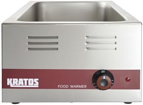 Kratos Commercial Electric Countertop Food Warmer |Large 4/3 Size Portable Steam Table Food Warmer for Catered Events |Stainless Steel | 120V, 1500 Watts (28W-532) - Image 2