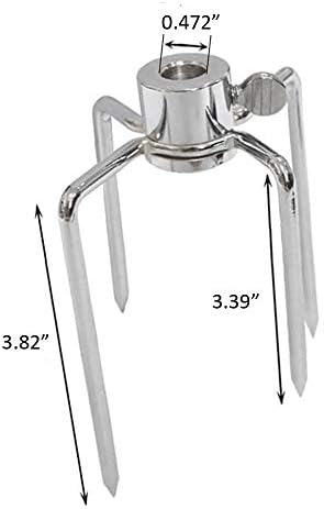 Stainless Steel 304 Grill Rotisserie Meat Forks Set(1-Pair)- Fits 5/16" Square and 3/8" Round Hexagon Spit Rods - Image 2