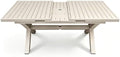 6-8 Seats Extendable Aluminum Patio Dining Table, Milk Coffee by Vmopuoutdoorfurniture