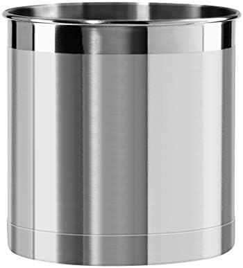 Oggi Stainless Steel Jumbo Utensil Holder - 7" Utensil Caddy, Weighted Base for Stability - Extra Large Utensil Crock and Countertop Utensil Organizer, Stainless Steel by Unknown