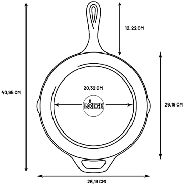 Lodge Pre-Seasoned Cast Iron Skillet, PFAS-Free, 10.25 Inches - Image 3