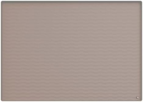 URMONA 34'' x 19'' Waterproof Silicone Under Sink Mat Cabinet and Counter Protector, Shelf Liner for Kitchen and Bathroom, Storage and Organizers, Litter Mat, Pet Cat Puppy Essentials(Khaki) by URMONA