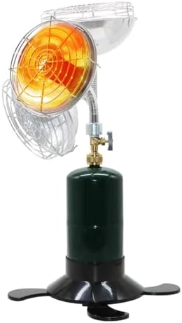 BLAZEAL Portable Propane Heater with Upgrade Catalytic Infrared Burner & Free-Bending Snake Hose for Outdoor and Indoor Tent Camping Space Patio Heater 1lb Small Propane Gas Tank Holder Garage Fishing by Unknown