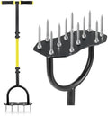 Jardineer Lawn Aerator Tool, Updated 36" Spike Aerator Lawn Tool with Longer Spikes, Pre-Assembled Manual Grass Aerator for Lawn Aeration, Soil Aerating by Jardineer