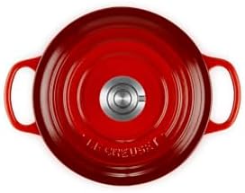 Le Creuset Enameled Cast Iron Round Dutch Oven, 2 qt., Cerise/Crucible - Image 2