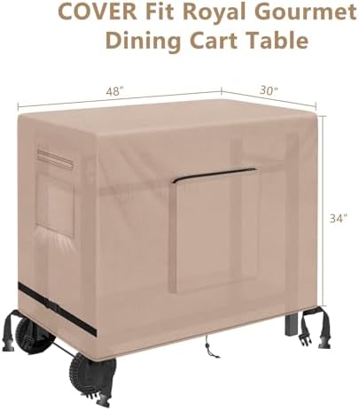 Kovshuiwe Outdoor Dining Cart Cover - Compatible with 40 inch Utility Cart - Image 2