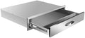 Outdoor Kitchen Drawers Stainless Steel, BBQ Drawer Inserts for Built-in Patio Grill Station, 30''W x 6.5''H by MIGODA